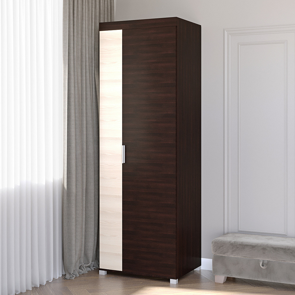 Шкаф распашной Эверест Британия ШП-3 венге + дуб молочный (DTM-2303) Львов - изображение 2