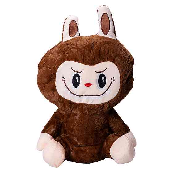 М'яка іграшка-плед, подушка 3 в 1 Лабубу 50 см Коричневий ТМ COLORFUL HOME LAB2BR Київ