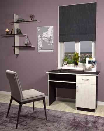 Стіл письмовий СП-1 №10, Венге Магія+Дуб Шамоні Світлий, 1100/550/760 Львів