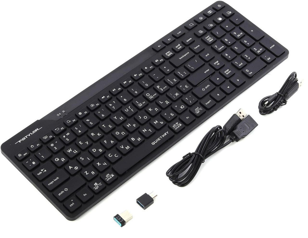 Клавіатура бездротова A4Tech FBK27C AS Black Чорний Харків - фото 2