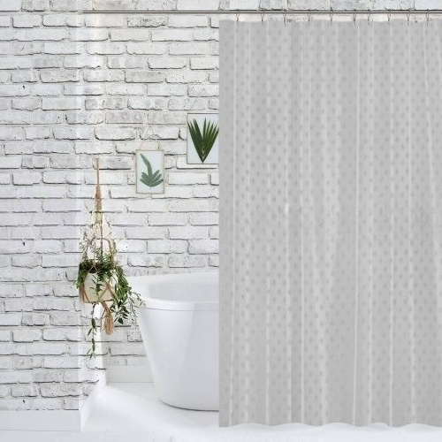 Шторка для ванної 180*180см поліестер жаккард 12 кілець теплий сірий JC12-4401 Дариана Житомир - фото 1