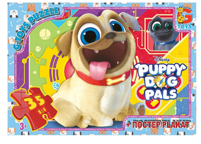 Пазли ТМ "G-Toys" із серії "Веселі мопси" (Puppy Dog Pals), 35 ел., шт Київ