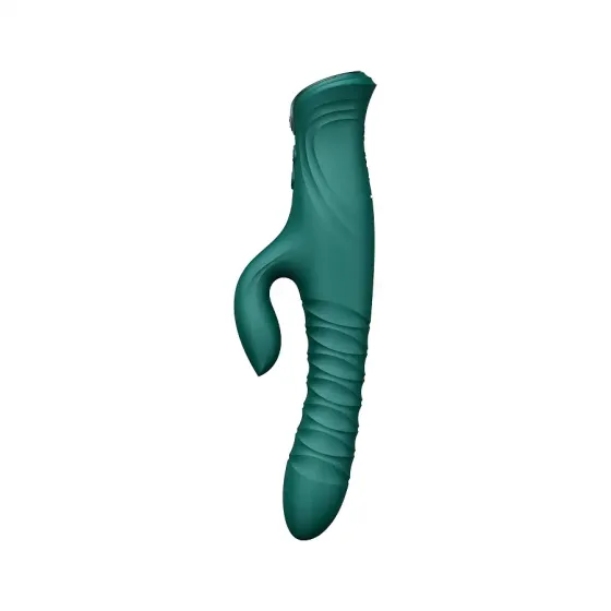 Пульсатор-кролик з вібрацією Zalo Mose 2 Turquoise Green Львів