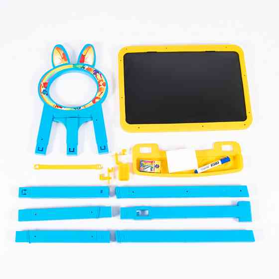 Дитяча дошка для малювання магнітна 013777/1 жовто-блакитна Вінниця