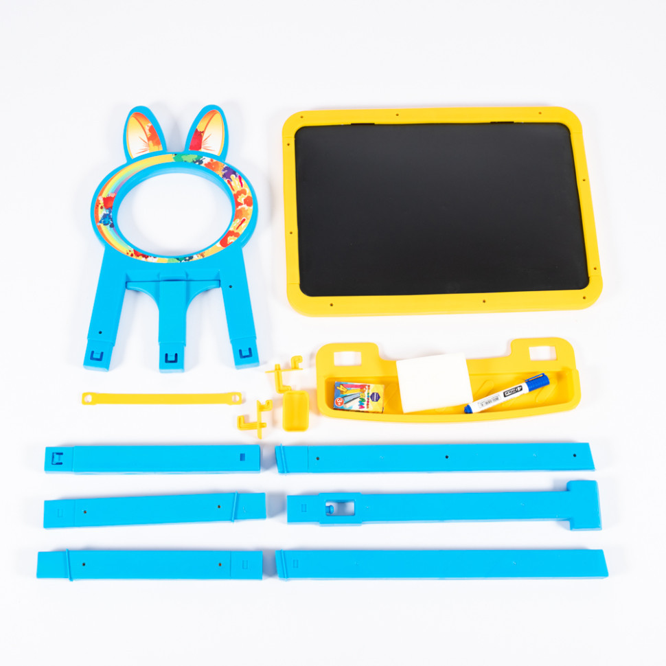 Дитяча дошка для малювання магнітна 013777/1 жовто-блакитна Вінниця - фото 3