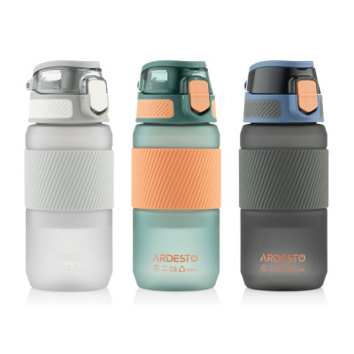 Пляшка для води Ardesto Spring 600мл чорний (AR2260SB) Вінниця - фото 7