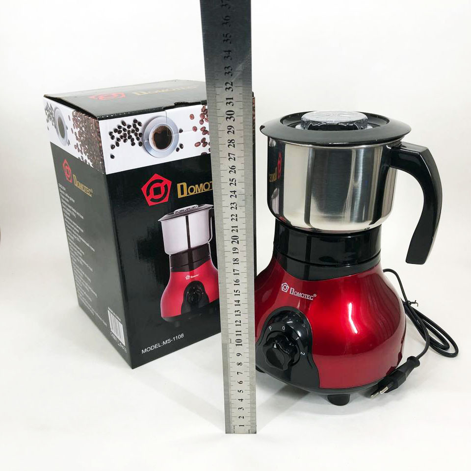 Кофемолка измельчитель специй Domotec MS-1108 600 мл 250 Вт, Кавомолка хорошая, Кофемолка для перца UV-13 Львов - изображение 12