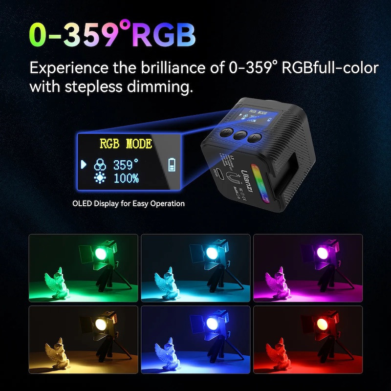 Видеосвет Ulanzi L3 RGB COB Fill Light, 5W (UV-L052GBB1 L3 RGB) Киев - изображение 6