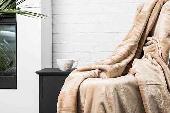 Ecotton Плед Ecotton 110х140 см із мікрофібри Well Soft Beige бежевый Коломия