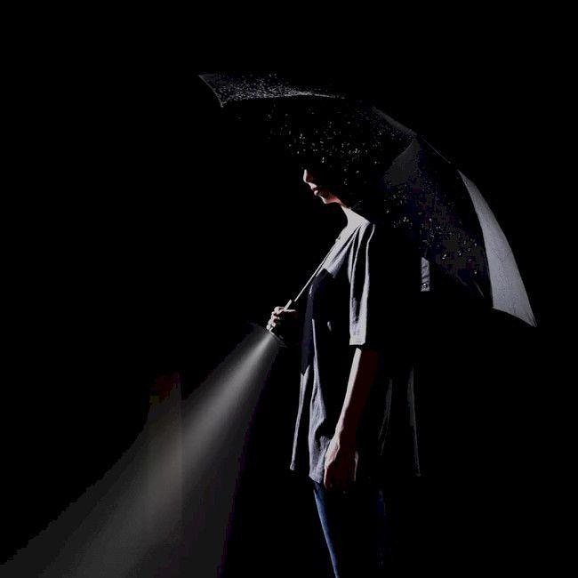 Зонт с фонариком Xiaomi 90FUN Oversize Automatic Umbrella (Черный) Николаев - изображение 6