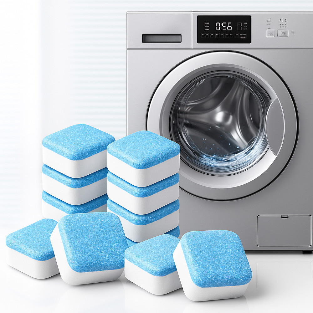 Таблетки для чищення пральних машин 12шт Washing machine cleaner / Антибактеріальний засіб очищення фільтра Київ - фото 1