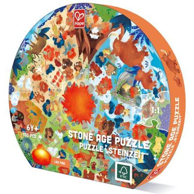 Пазл Hape круглый Каменный век 100 элементов (E1638) Винница - изображение 1