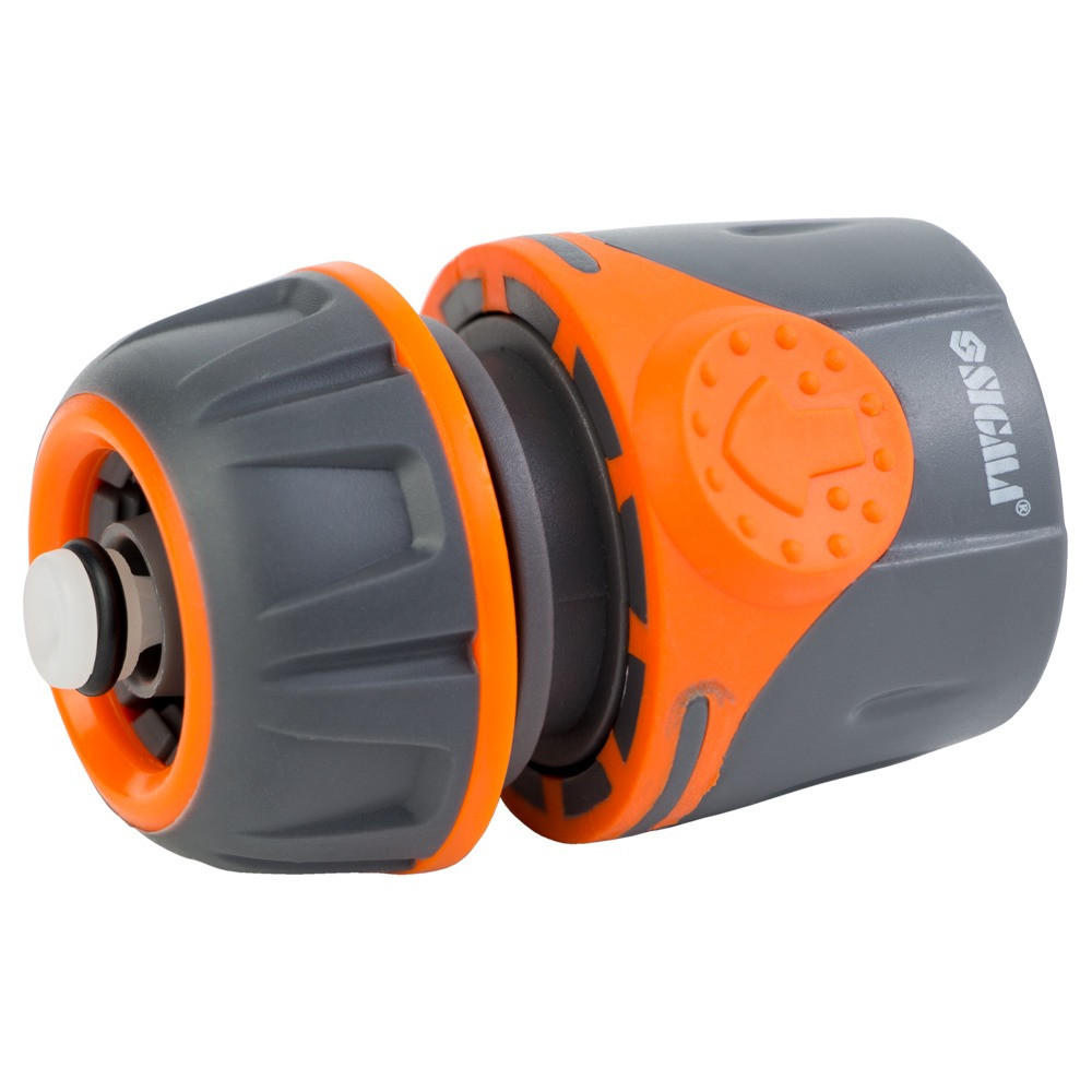 Конектор 1/2" швидкознімний для шланга 1/2" аквастоп (ABS+TPR) FLORA (5015494) Рівне - фото 3