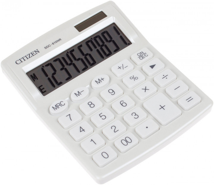 Калькулятор "Citizen" SDC-810NRWHE-white, шт Київ - фото 1