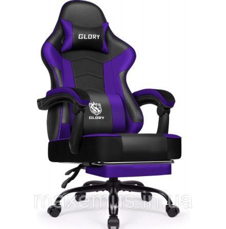 Компьютерное кресло для геймера с подставкой для ног Bonro Glory DC 203 кресло геймерское фиолетовое Мостиска