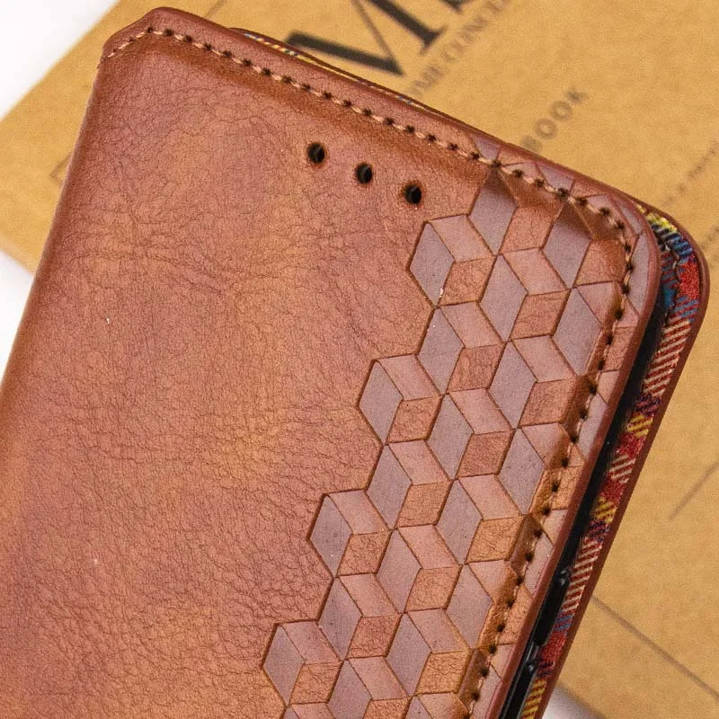 Чохол-книжка для смартфона Rubic Leather for Xiaomi Redmi Note 13 Pro 5G/POCO X6 5G Brown Київ - фото 5