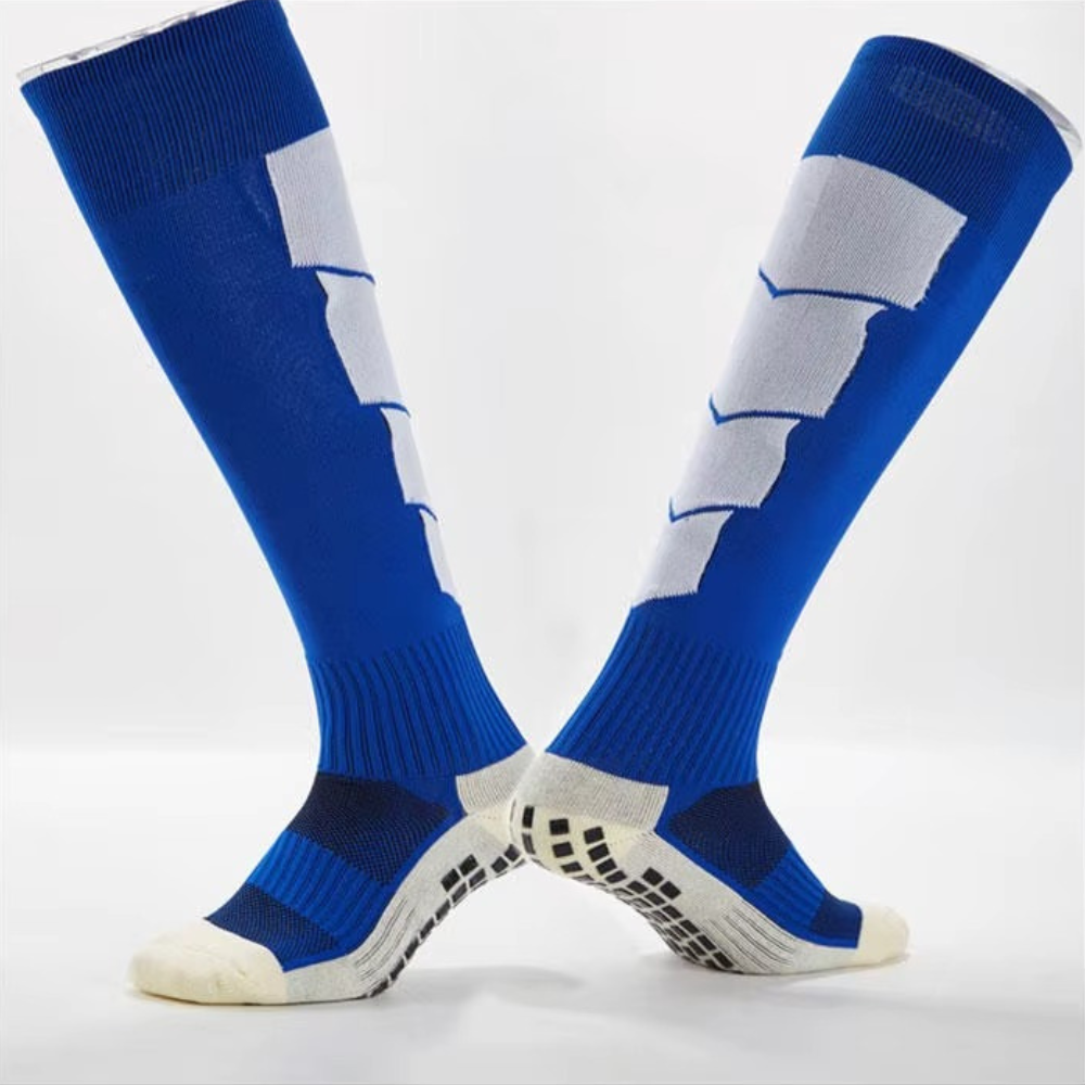 Гетри футбольні, ігрові, спротивні з антиковзаючим покриттям на підошві CZST-319 сині, розмір M 38-41 Кам'янець-Подільський - фото 2