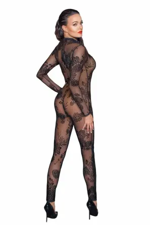 Бодістокінг Noir Handmade F237 Long tulle overall - M Львов