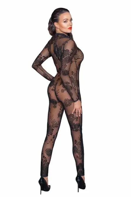 Бодістокінг Noir Handmade F237 Long tulle overall - M Львов - изображение 2