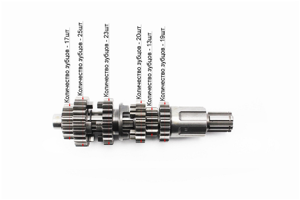 Коробка передач (два вали з шестернями) СG-200cc "вал первинний 13зуб." Киев - изображение 5