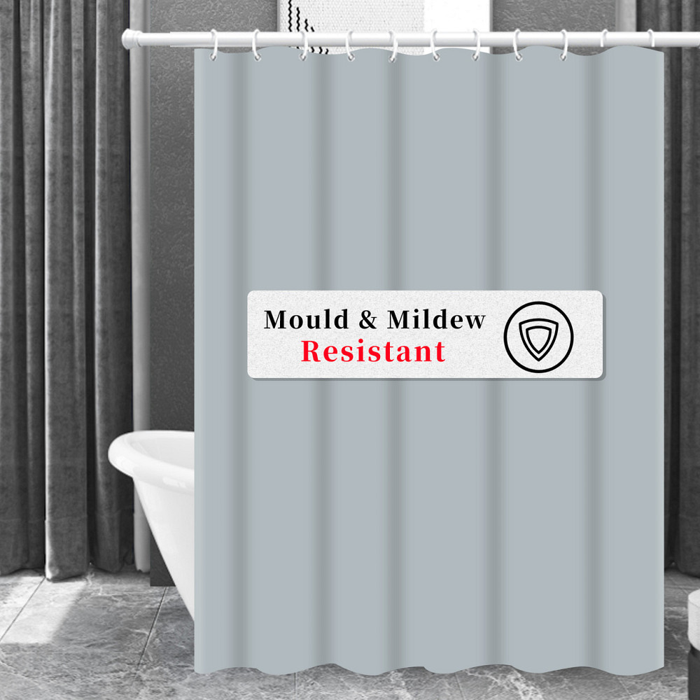 Шторка для ванны из полиэстера водонепроницаемая Bathlux 180x180 см с кольцами, занавеска для ванной комнаты Каменец-Подольский - изображение 4