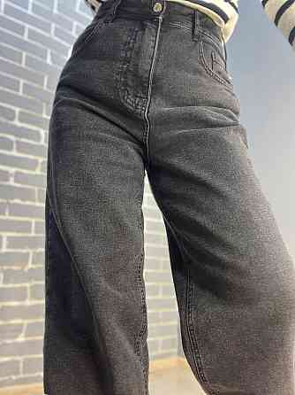 Джинси жіночі Jeandia 71-4133 skater утеплені на байці широкі банани чорні, чорний, 34, 34, 76 см, 102 см Київ