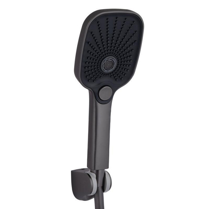Змішувач для ванни з душовим гарнітуром Qtap Gemini QTGEM259GMB45684 Gunmetal Black PVD Харків - фото 4