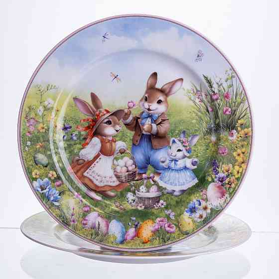 Набір обідніх тарілок Rabbit Family порцелянових 2штуки 25см HP-7323-10 Коломия