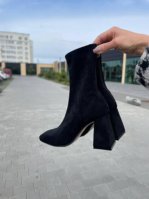 Без бренда Черевики жіночі SEE SEVEN 1159 чорні (весна-осінь, замша/велюр натуральна) (5402) 38 Коломия - фото 1