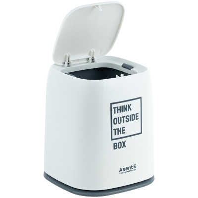 Кошик для паперів Axent Настільний контейнер для сміття, прямокутний, білий (2133-21-A) Вінниця - фото 5