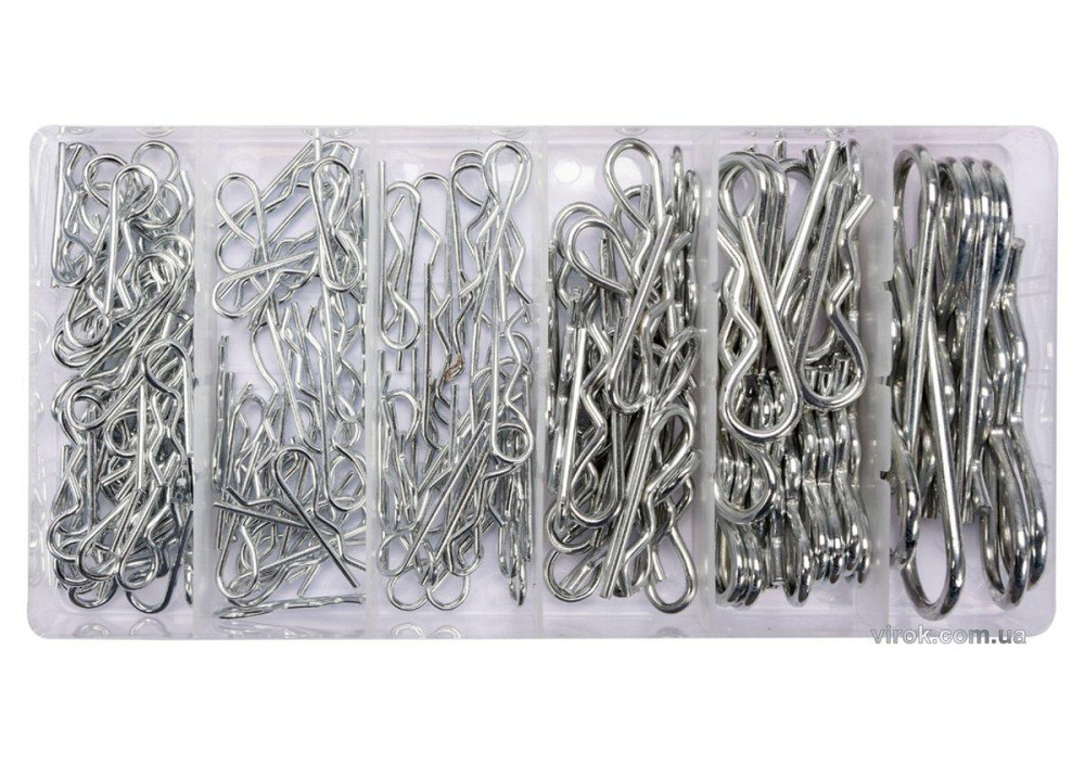 Шплінти пружні хвилясті різних розмірів YATO, набір 150 шт. [6/24] Одеса - фото 1