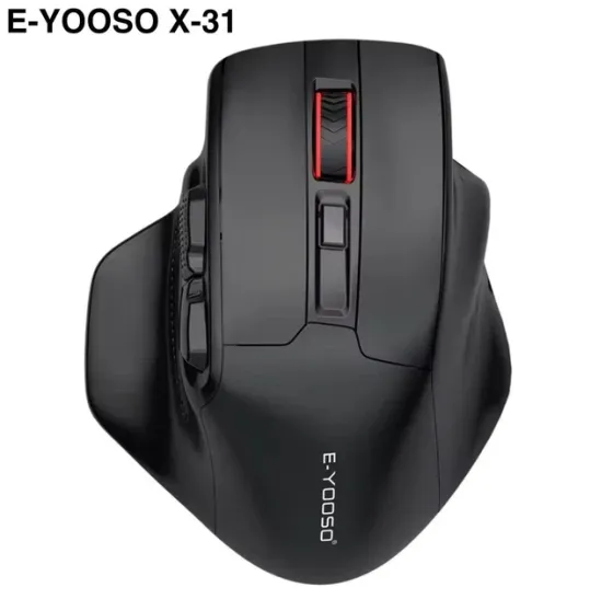Ігрова комп'ютерна миша E-YOOSO X-31 мишка з USB приймачем 2.4G і 4800 DPI, чорна Запоріжжя