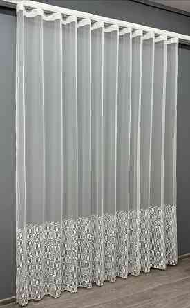 Тюль VR-Textil 1505т Фатин з вишивкою Молочний 300х270 см (40-224) Київ