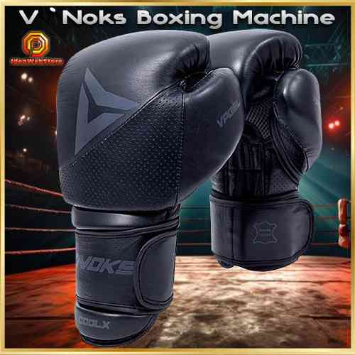 Боксерские перчатки V`Noks Boxing Machine 16 унций (Винокс) Черные, натуральная кожа премиум защита Киев