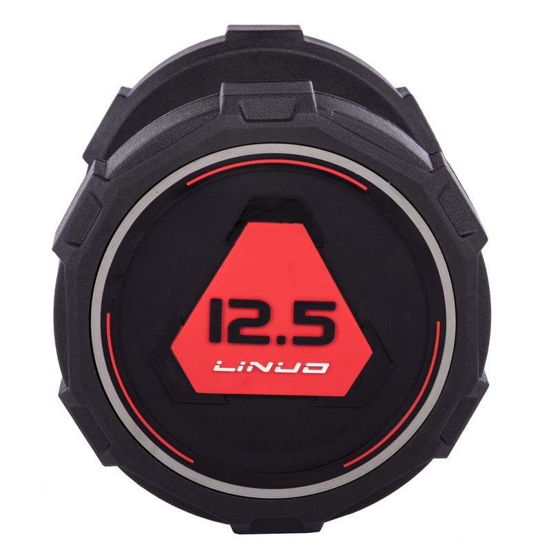 Гантель 12.5 кг цільна професійна LI NUO-3618-12_5 Київ - фото 3