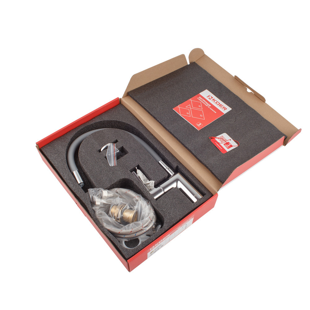 Кухонный смеситель Koer KB-70029-01 хромированный (KR5486) Харьков - изображение 5