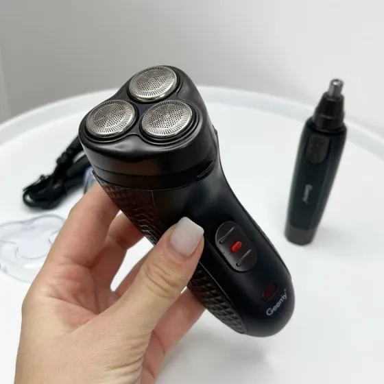 Електробритва 3в1 акумуляторна з триммером Gemei GM-7113, до 45 хвилин роботи, низький шум шуму Одеса