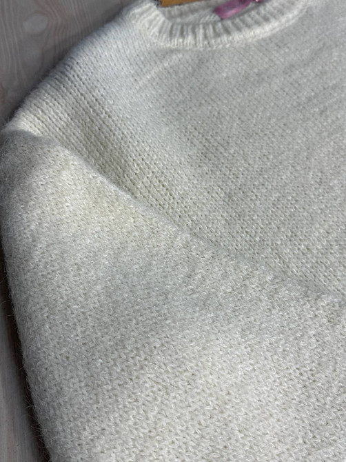 Свитер женский Fancy Matinee 6119 оверсайз меланж, молочний, one size Киев - изображение 2