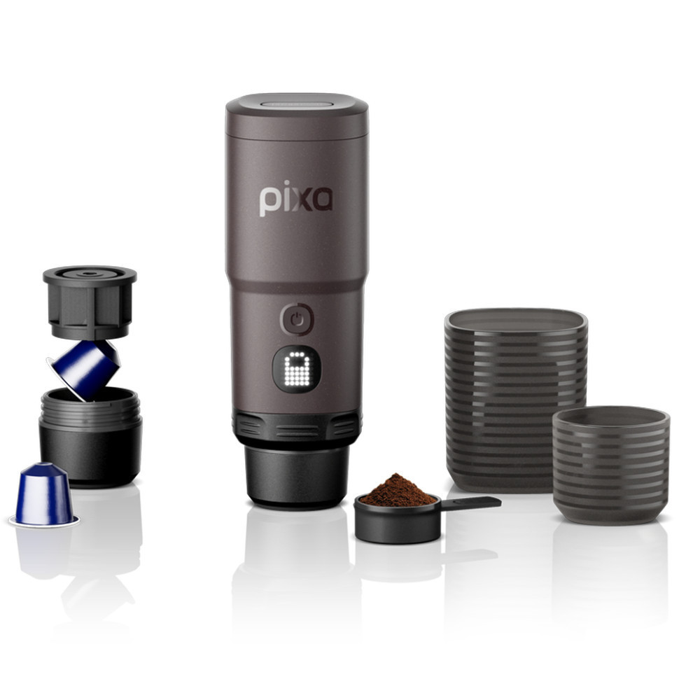 Портативная электрическая эспрессо-кофеварка Wacaco Pixapresso, темный бургунд Киев - изображение 1