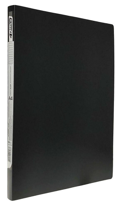 Швидкозшивач пластиковий A4 "4Office" 4-213-09 +кишеня 500мкн, чорн. PP, шт Київ - фото 1