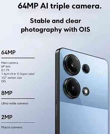 Телефон Xiaomi ROCO M6 Pro 8/256Gb. Black/ Blue G99 Ultra 5000mAh. 67W. ХИТ. Киев