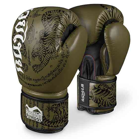 Боксерські рукавиці Phantom Muay Thai Army 10 унцій (Бінті 4м. у подарунок) Кам'янське