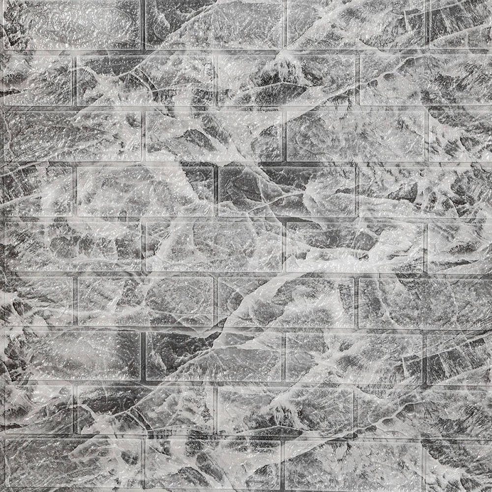 R061-2 Панель стеновая в рулоне 3D 700мм*3,08м*2мм мрамор чёрный (D) SW-00002536 Днепр - изображение 2