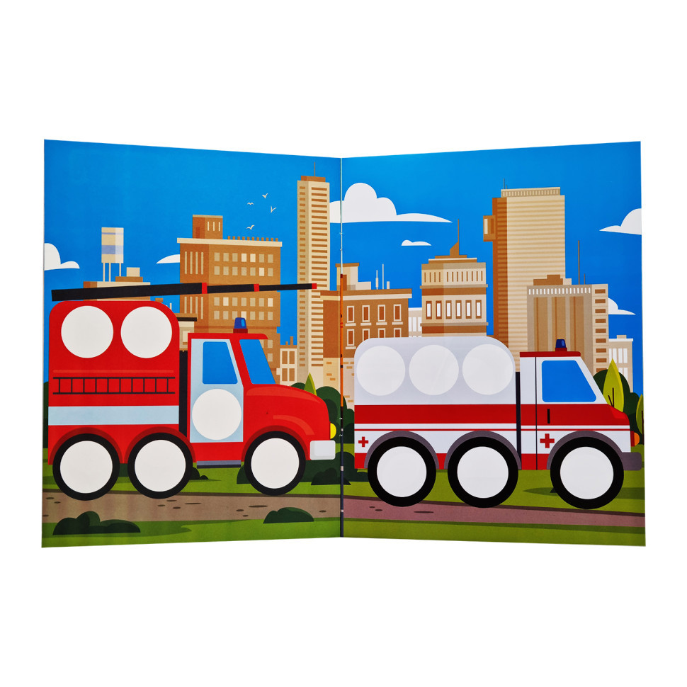 Развивающая книжка с наклейками 