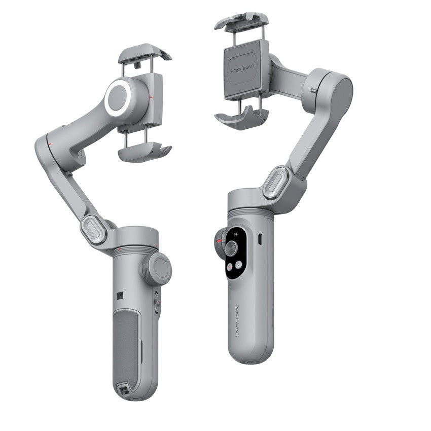 Триосьовий стабілізатор AOCHUAN Professional Gimbal Stabilizer for Smartphone SMART X Pro Сірий Киев - изображение 5