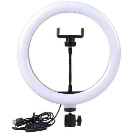 Светодиодная кольцевая лампа MJJ-30 LED RGB USB + держатель Винница
