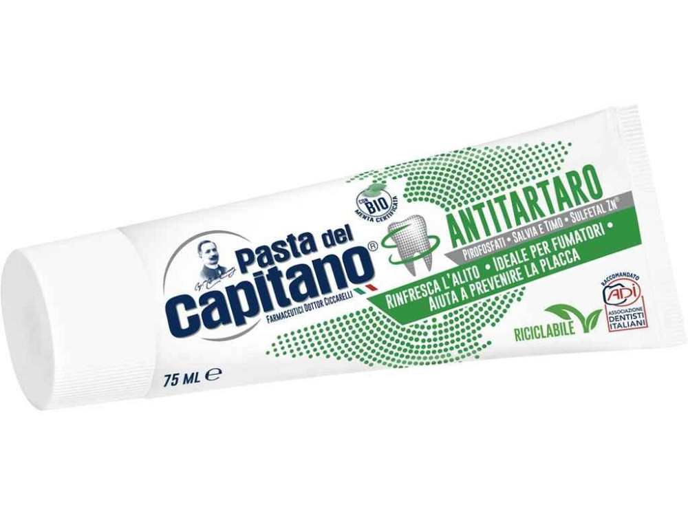 Зубная паста 75мл Antitartar toothpaste Против зубного камня ТМ Pasta del Capitano Киев - изображение 1