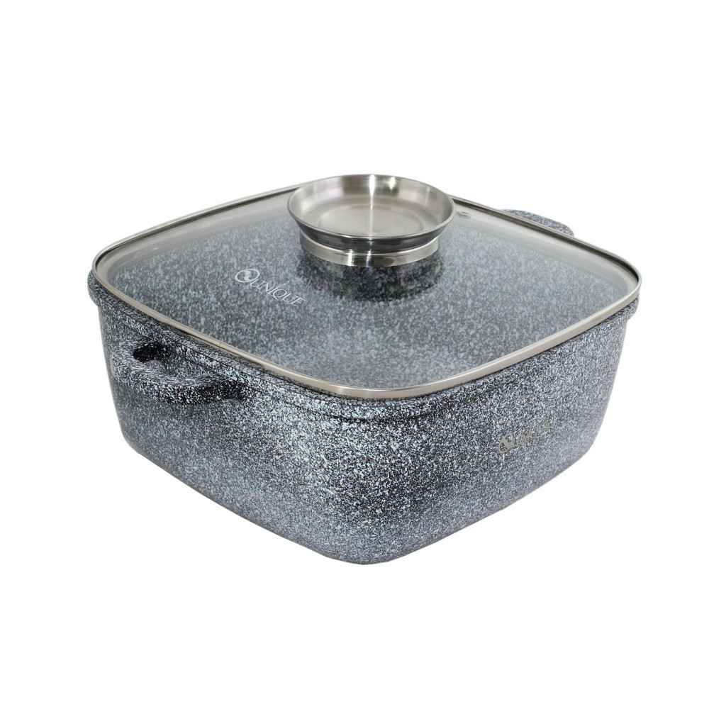 Казан квадратный с крышкой  Granite coating UNIQUE UN-5206 4.3л  24см Одесса - изображение 4
