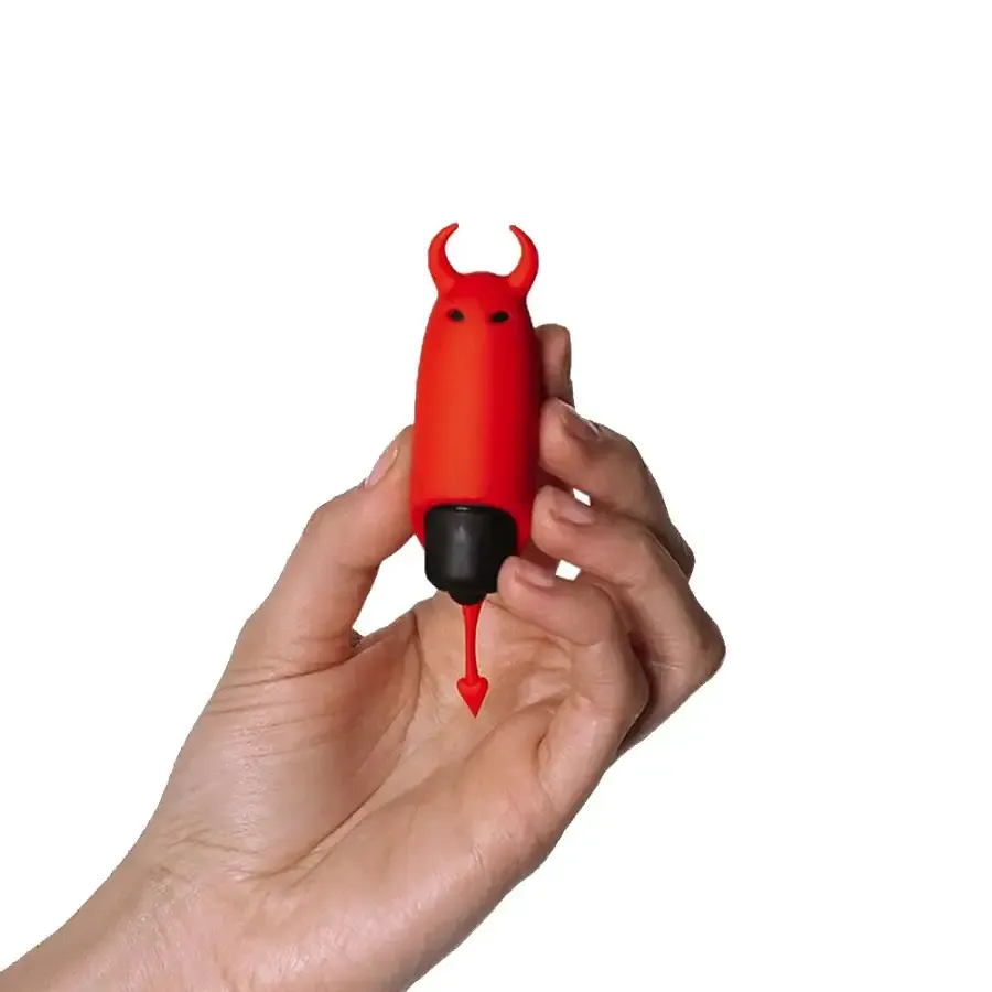 Віброкуля Adrien Lastic Pocket Vibe Devol з хвостиком і ріжками Львів - фото 4