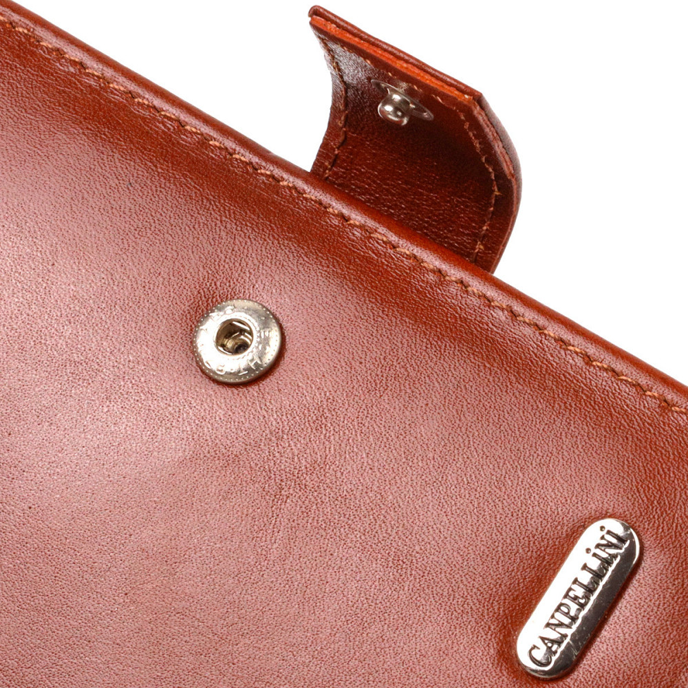 Привлекательный вертикальный мужской бумажник среднего размера из натуральной гладкой кожи CANPELLINI 21858 Киев - изображение 5